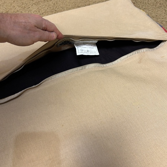 The Company Store Turkish Wool Kilim Floor Pillow Cushion Cover 25 X 25 Handmade - Picture 6 of 11